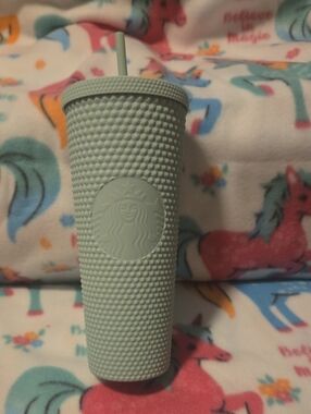 Starbucks Pistachio Green Studded Tumbler with Straw